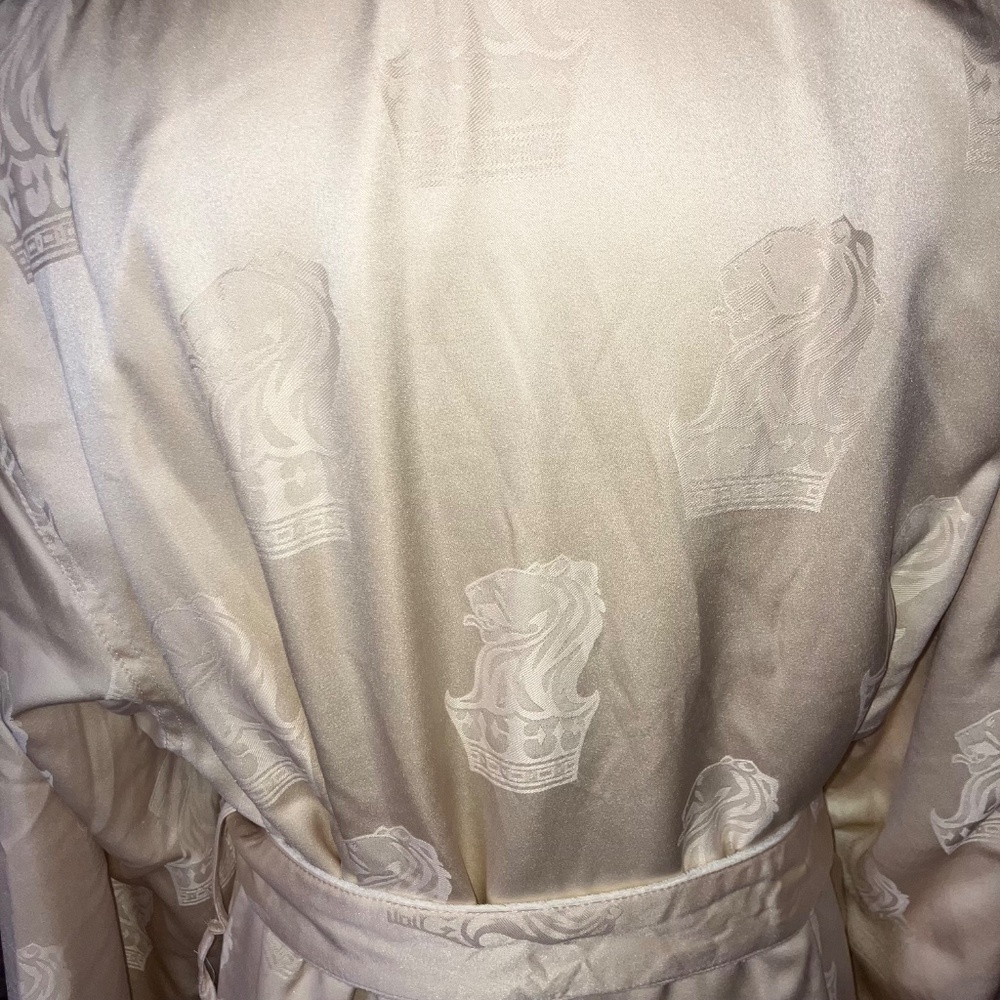 Boca Terry cotton lined champagne, Lionhead robe - Picture 11 of 13